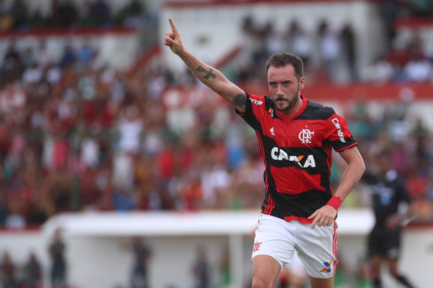 Federico Mancuello comemorando gol contra o Nova Iguaçu pela 3° Rodada do Campeonato Carioca de 2017  
