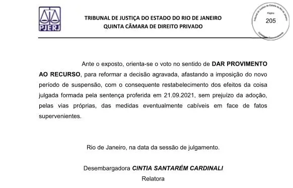 Decisão da Justiça que acata recurso e anula punição Jovem Fla