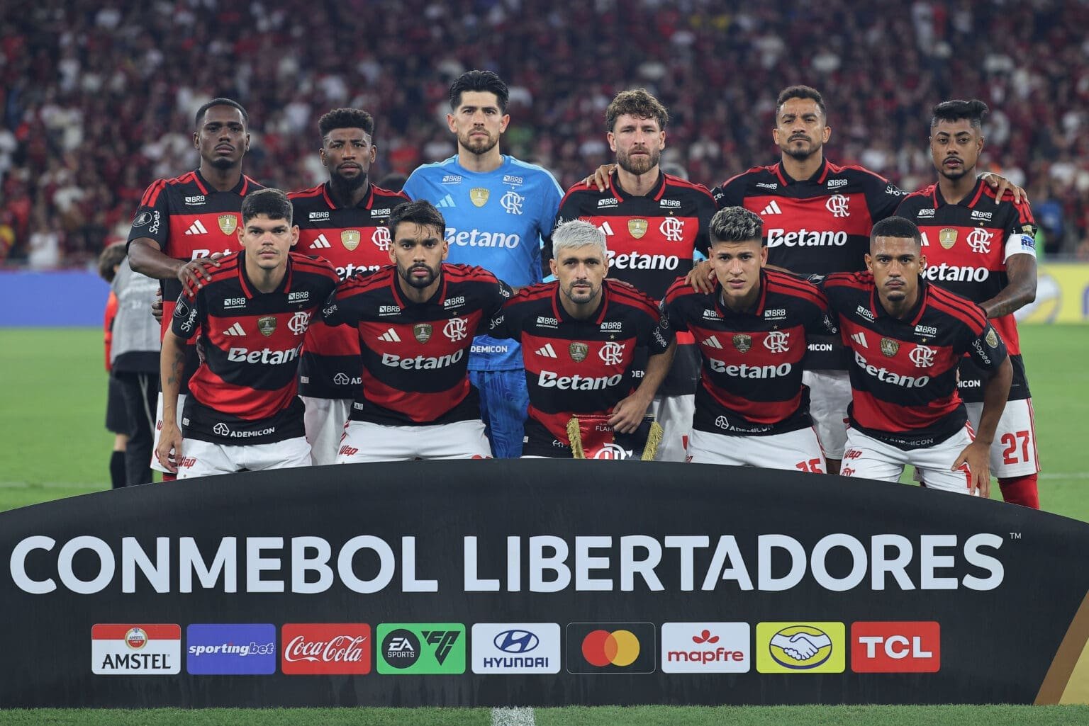 Flamengo na Libertadores: jogadores perfilados antes de partida na edição de 2026