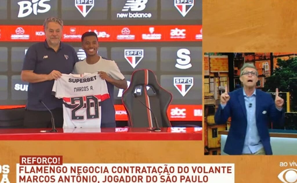 Neto crava Marcos Antônio no Flamengo; clube não nega neto marcos antônio flamengo