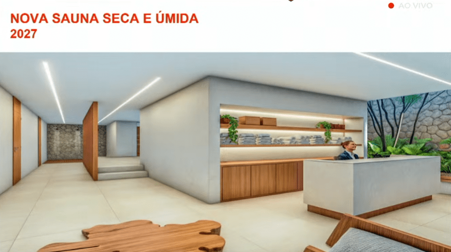 Apresentação nova saúna Gávea