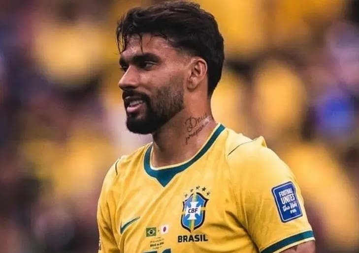 Notícias do Flamengo hoje: Paquetá, Royal e Plata Lucas Paquetá com expressão de lamentação durante Brasil x Japão