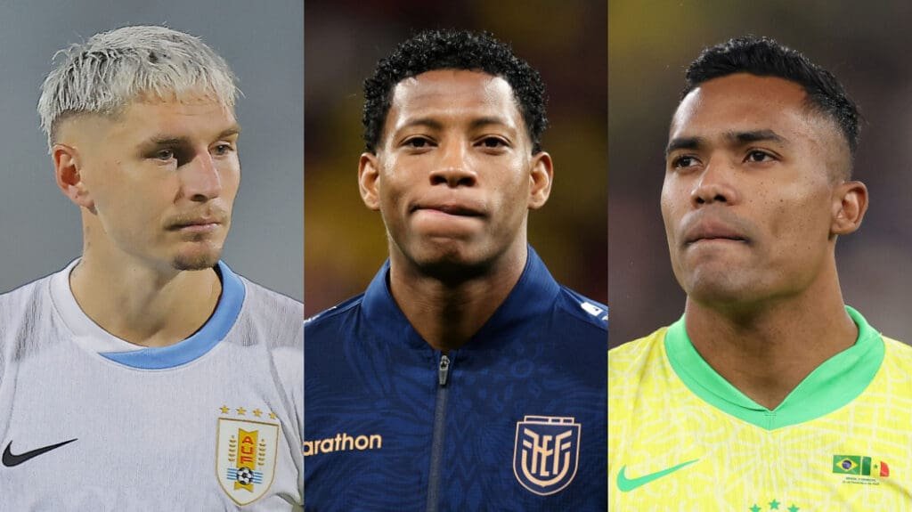 Convocados do Flamengo: veja quem deve ser titular na 1ª rodada da Copa do Mundo Varela (esquerda), Plata (centro) e Alex Sandro (direita), convocados do Flamengo que devem ser titulares na primeira rodada da Copa do Mundo
