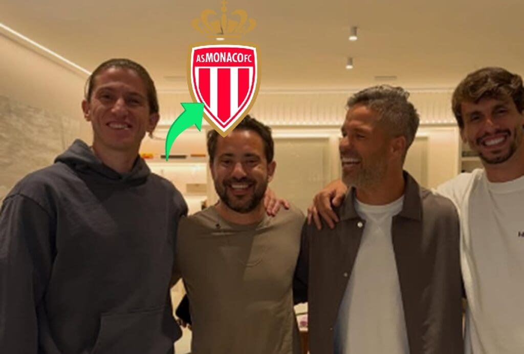 Diego Ribas se despede de Filipe Luís, que já acertou tempo de contrato com Monaco filipe luís diego ribas monaco everton ribeiro rodrigo caio