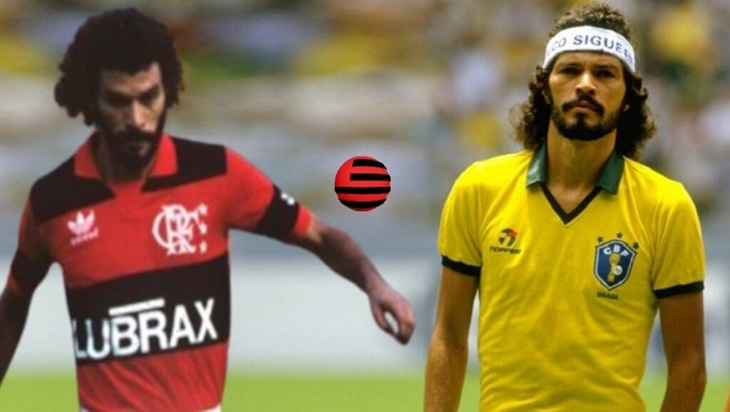 O último jogador do Flamengo a marcar um gol pelo Brasil em Copa do Mundo sócrates flamengo copa do mundo