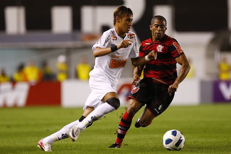 Neymar durante Santos 4x5 Flamengo
