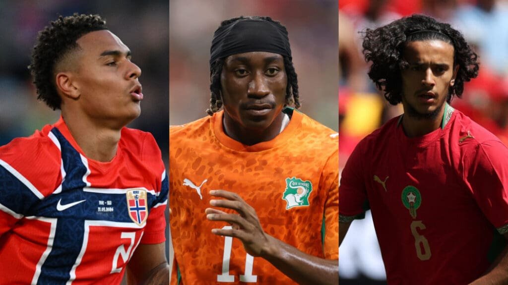 Nusa, Diomandé e Bouaddi, jogadores que José Boto gostaria de contratar para o Flamengo