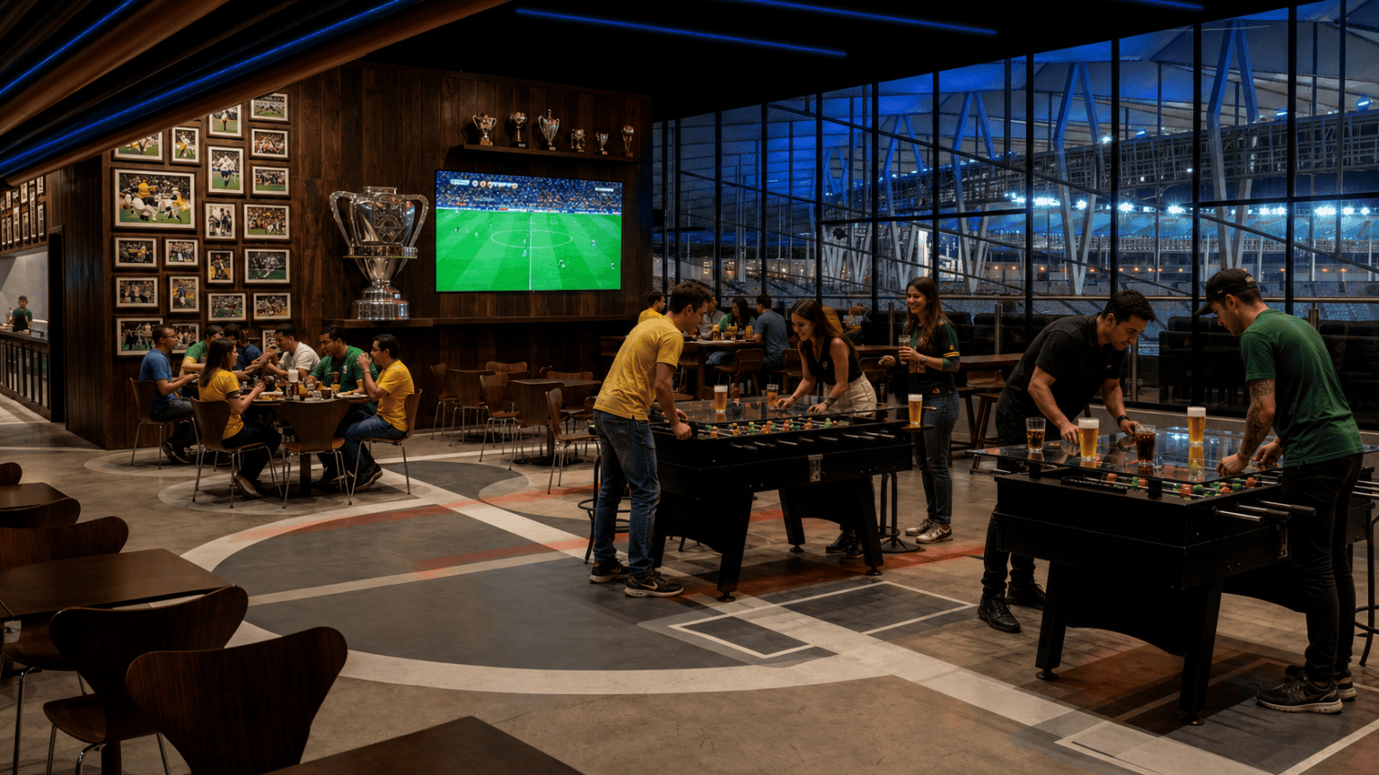 ‘Maracanã 360’ é anunciado com bar e restaurante de R$ 20 milhões SportBar no quinto andar do Maracanã