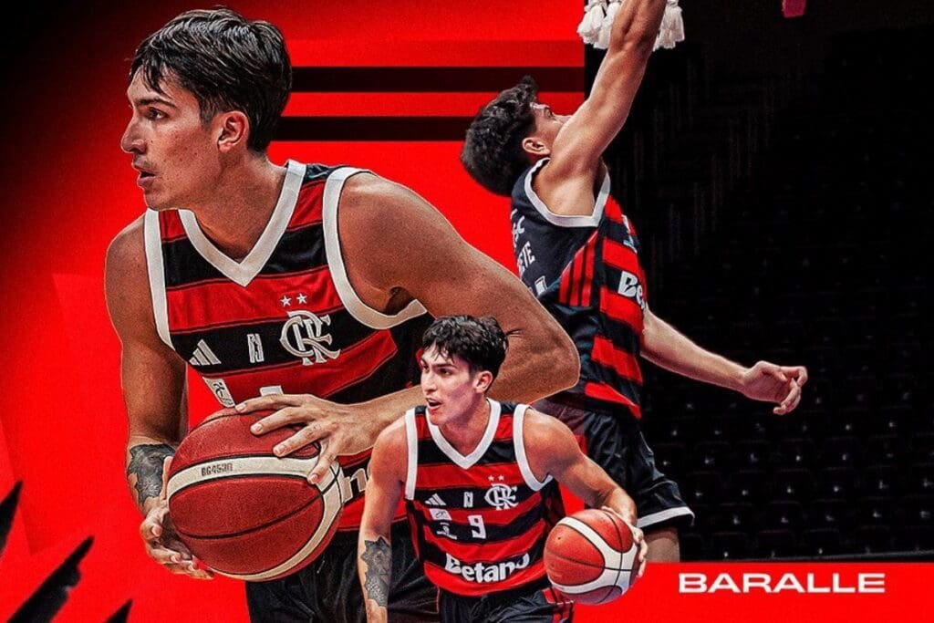 FlaBasquete confirma permanência do armador Franco Baralle Arte de renovação de Franco Baralle com o FlaBasquete