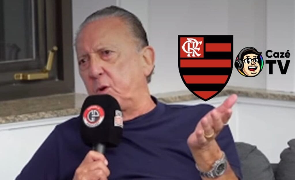 Galvão Bueno revela oferta para narrar Flamengo na Cazé TV galvão bueno flamengo cazé tv