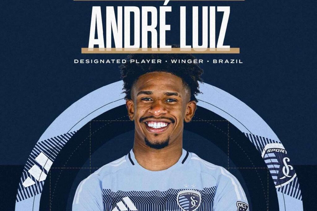 Flamengo vai receber milhões com transferência de André Luiz para Kansas City André Luiz anunciado pelo Sporting Kansas City