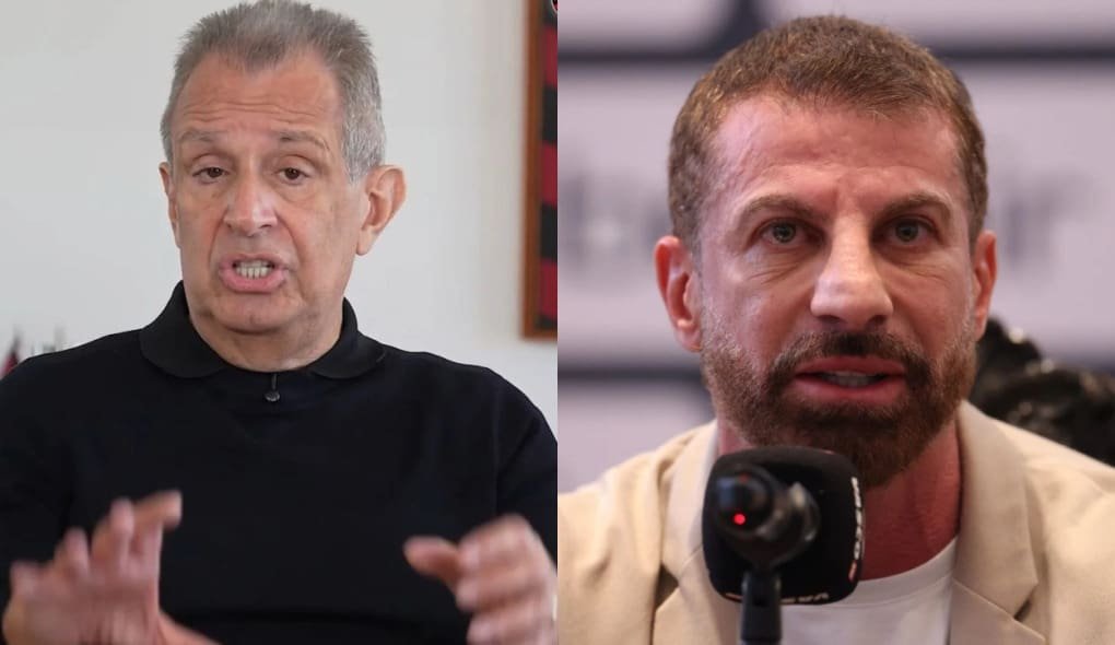 Bap processa Pedrinho após ataques do presidente do Vasco Bap (esquerda) e Pedrinho (direita)
