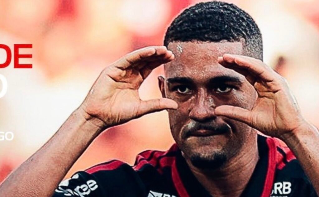 samuel lino comemora gol flamengo botafogo