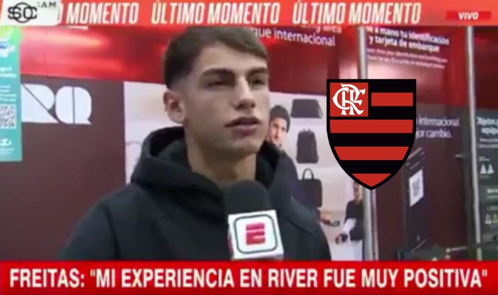 Joaquín Freitas Flamengo aeroporto