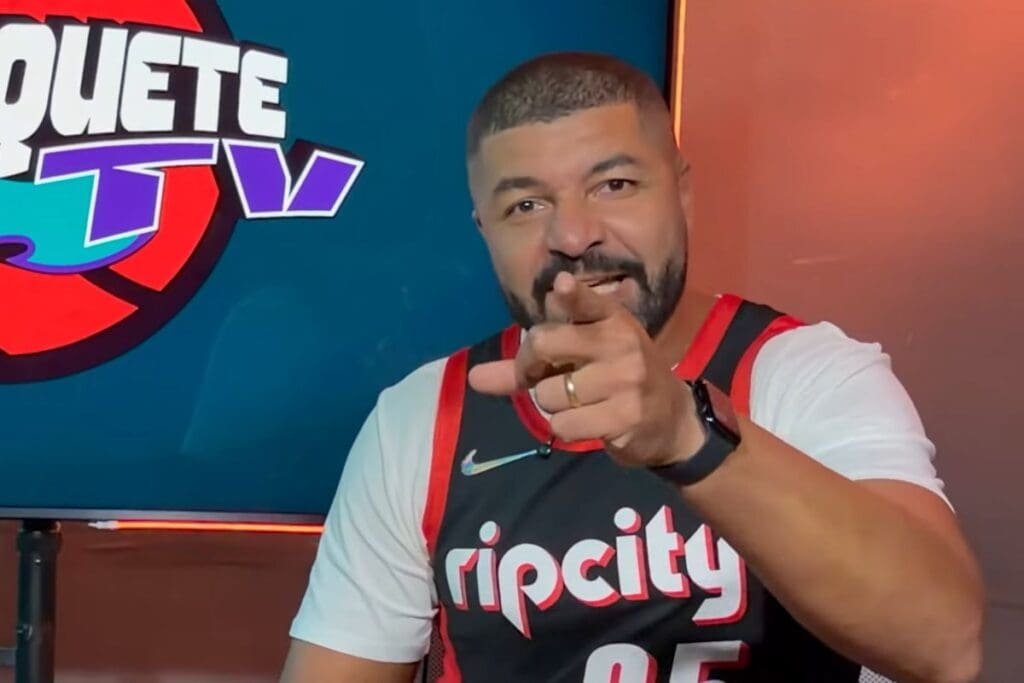 Ídolo do Flamengo, Olivinha anuncia novo projeto de transmissões de basquete Olivinha anuncia Basquete TV com a camisa do Portland de Didi Louzada