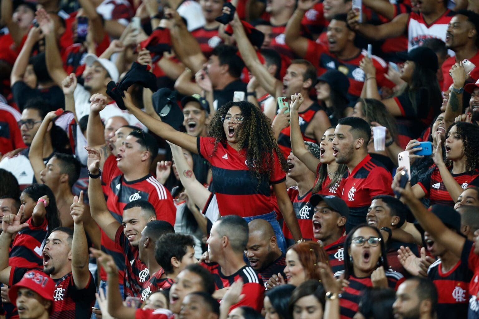 Torcedores do Flamengo no Maracanã;