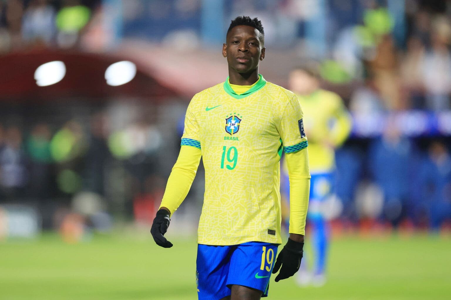 Alvo do Flamengo, Luiz Henrique em campo durante amistoso da Seleção Brasileira