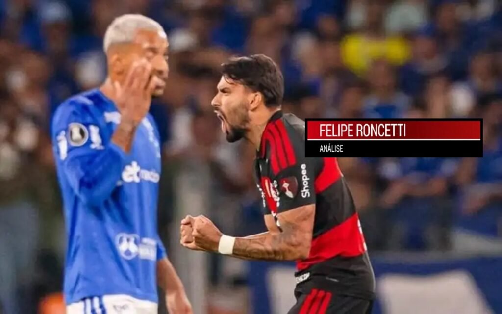 O detalhe tático que mudou o Flamengo após o gol do Cruzeiro cruzeiro flamengo paquetá felipe roncetti