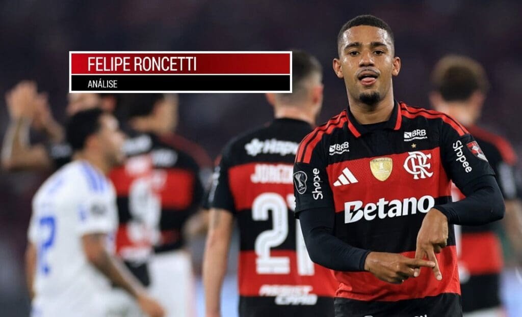 Flamengo encontra solução tática, derruba o Cruzeiro e avança samuel lino flamengo cruzeiro roncetti