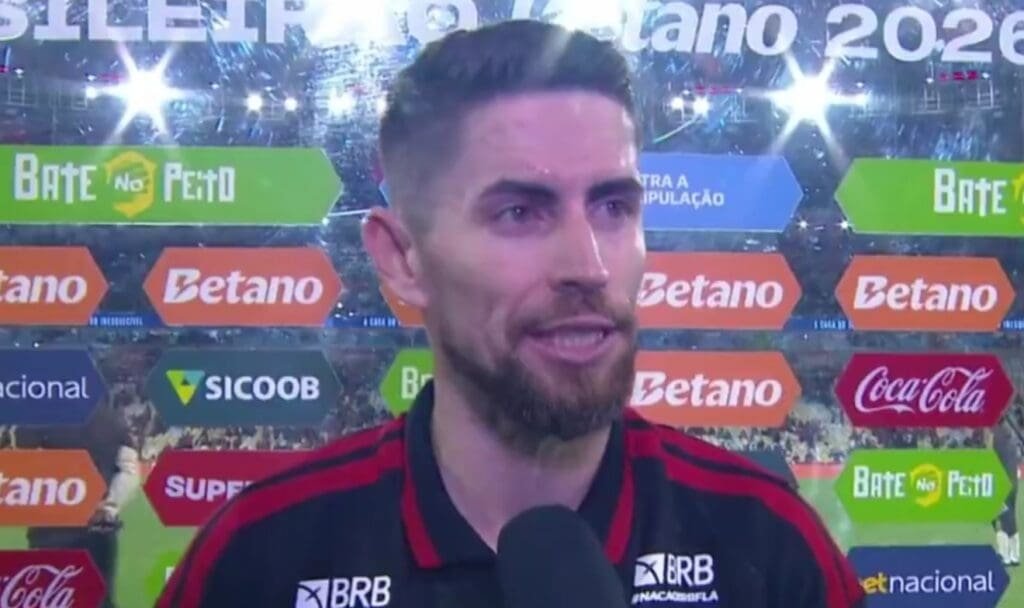 Jorginho vê Flamengo em ascensão e mira sequência de vitórias Jorginho na entrevista após Flamengo x Mirassol