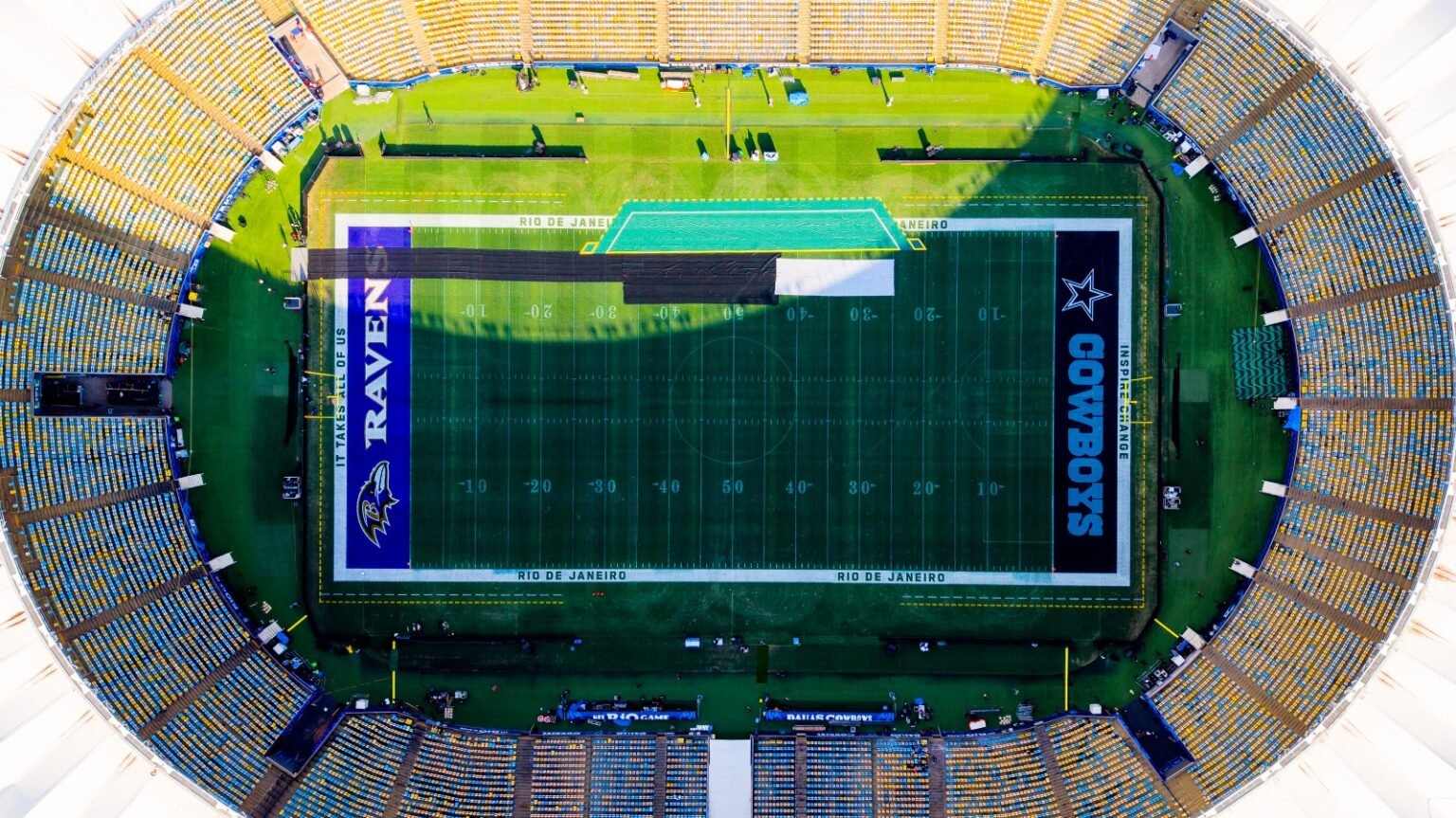 Maracanã preparado para receber jogo da NFL; saiba onde assistir Dallas Cowboys x Baltimore Ravens