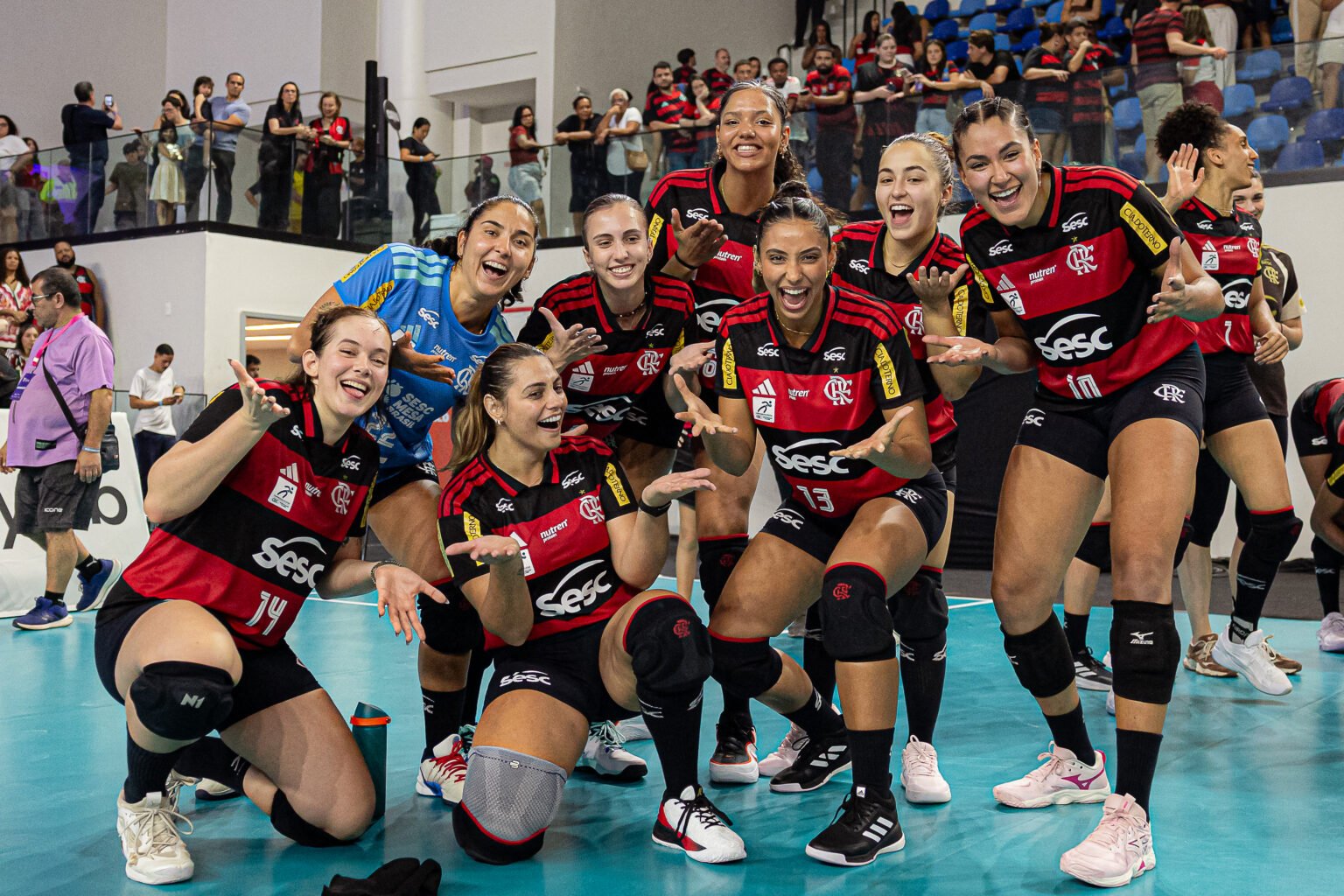 Sesc Flamengo campeao da Copa SuperVolei
