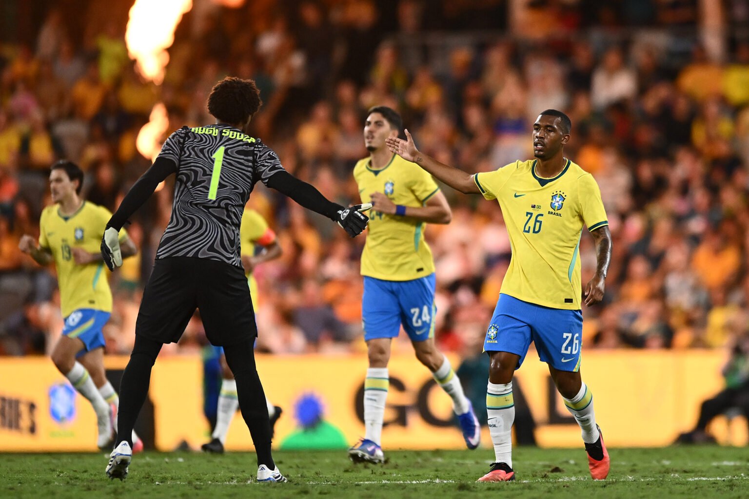 Pedro e Lino entram, mas Rayan salva Brasil da derrota Rayan após marcar gol em Brasil x Austrália