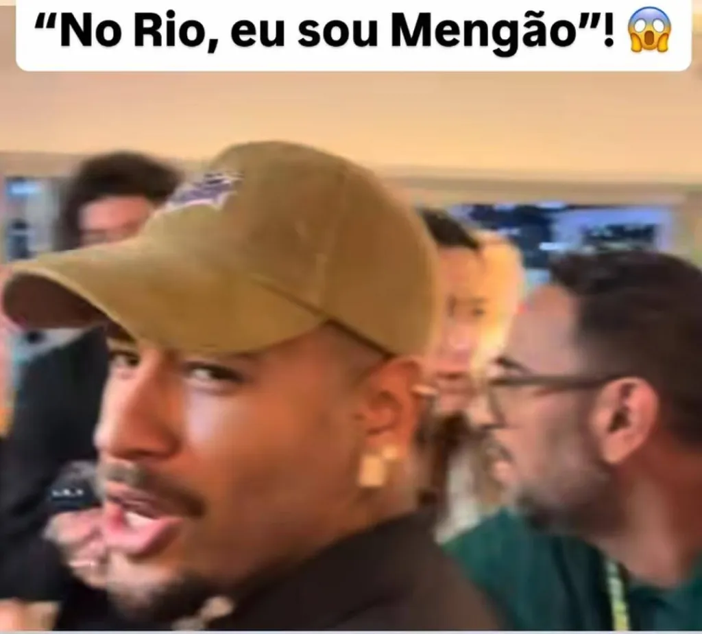 Em jogo da NFL, Neymar interage com jogadores do Flamengo e se declara ao clube Neymar diz que torce para o Flamengo no Rio
