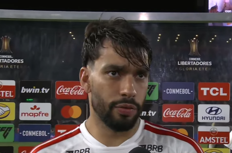 Paquetá defende atuação do Flamengo contra Estudiantes após empate Lucas Paquetá concede entrevista após Estudiantes 0X0 Flamengo