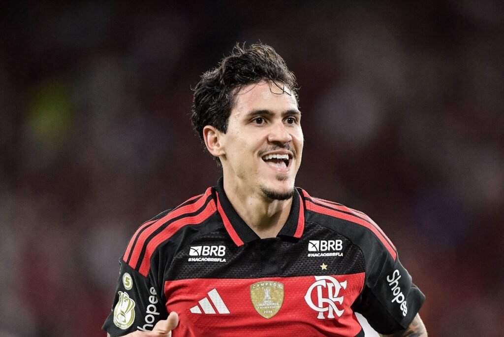 Pedro comemora mais um gol pelo Flamengo