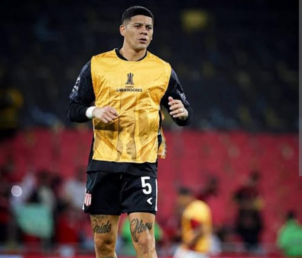 Flamengo pede vitória por W.O contra Estudiantes por escalação irregular Marcos Rojo durante Flamengo x Estudiantes