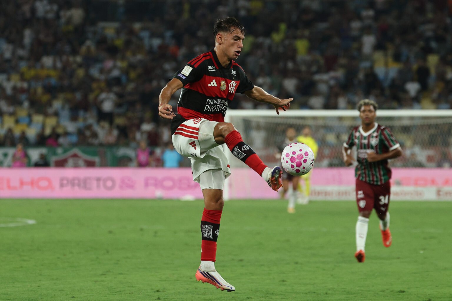 Joaquín Freitas durante Flamengo x Fluminense
