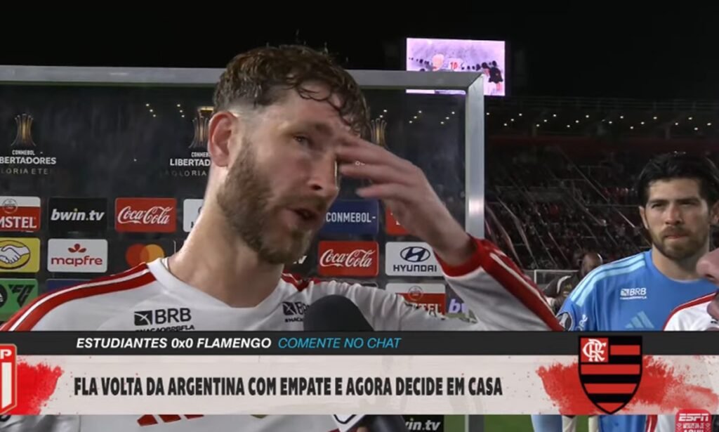 Léo Pereira ironiza críticas após Estudiantes 0x0 Flamengo léo pereira flamengo estudiantes