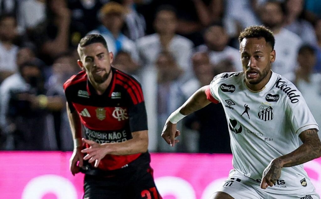 santos flamengo neymar jorginho